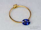 バイカラーサファイア ロータスリリーカット（オーバル）　スリランカ産 0.83ct【260130-3180】