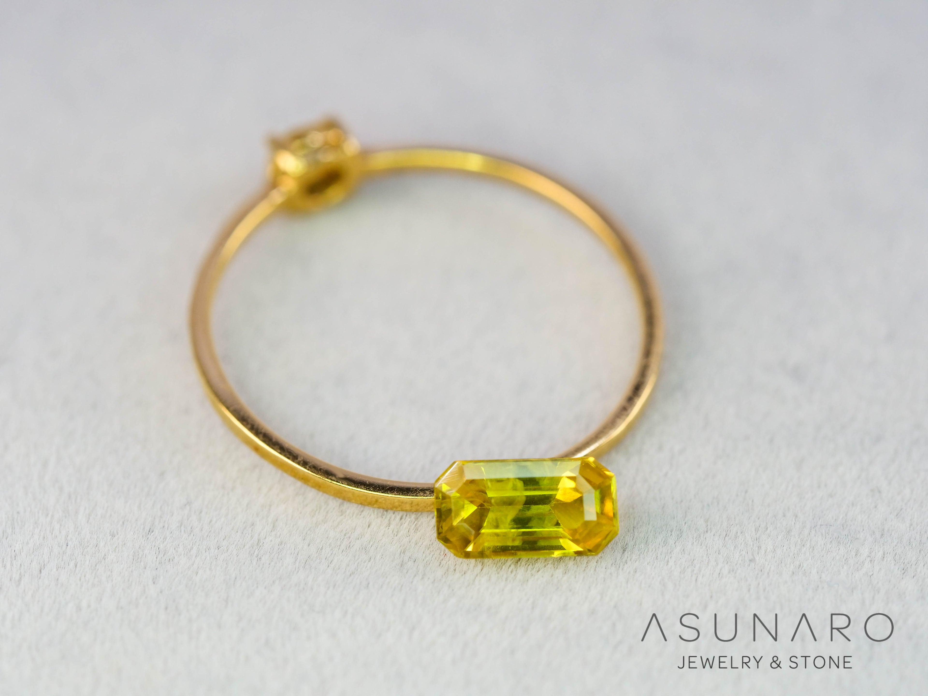 バイカラーサファイア 　エメラルドカット　 スリランカ産　0.69ct【260122-3146】