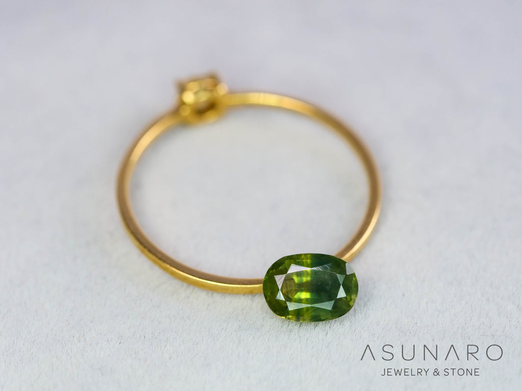 バイカラーサファイア 　オーバルカット　 スリランカ産　0.70ct【260122-3151】