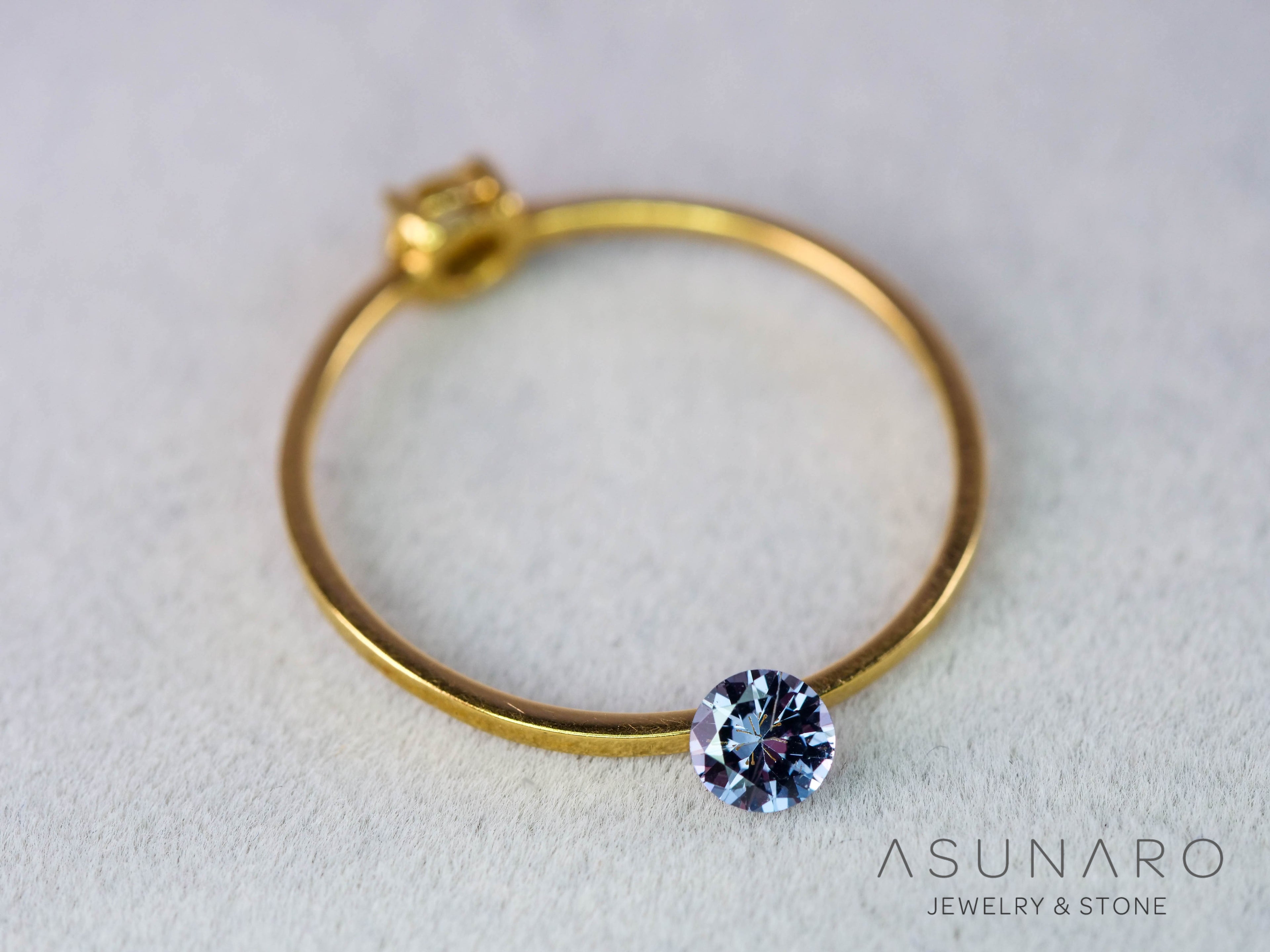 ベキリーブルーガーネット　ラウンドカット　 マダガスカル産　0.19ct【251114-3027】