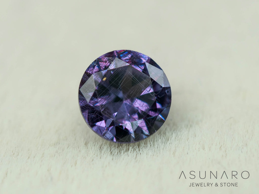 ベキリーブルーガーネット　ラウンドカット　 マダガスカル産　0.20ct【251114-3031】