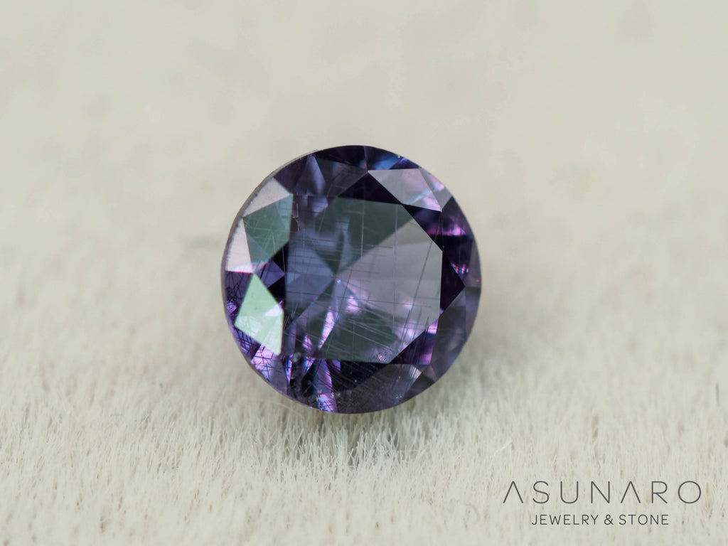 ベキリーブルーガーネット　ラウンドカット　 マダガスカル産　0.20ct【251114-3031】