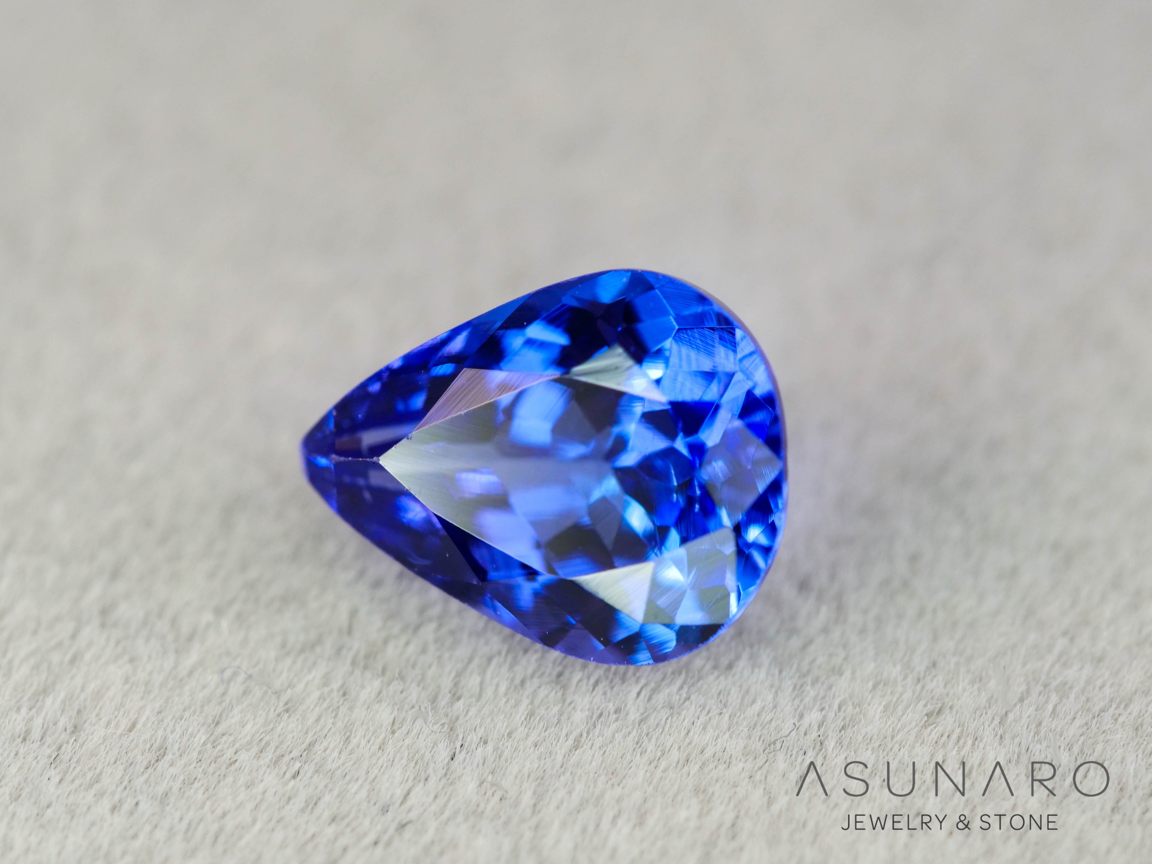 タンザナイト  ペアシェイプ　タンザニア産　1.19ct【260130-3163】