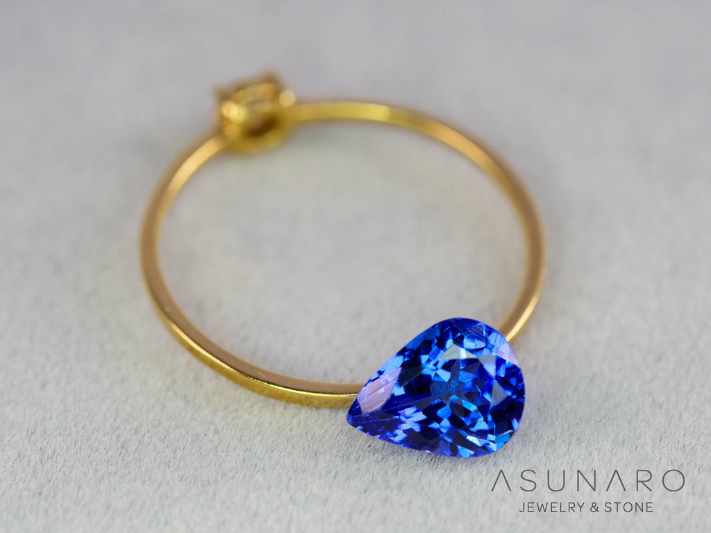 タンザナイト  ペアシェイプ　タンザニア産　1.19ct【260130-3163】