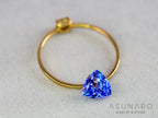 タンザナイト　トリリアントカット　タンザニア産　0.85ct【260130-3168】