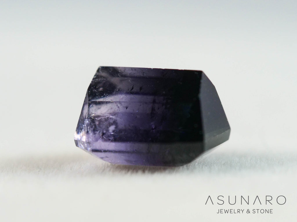 パープルバイカラートルマリン　エメラルドカット　アフガニスタン産　1.00ct【251121-3021】