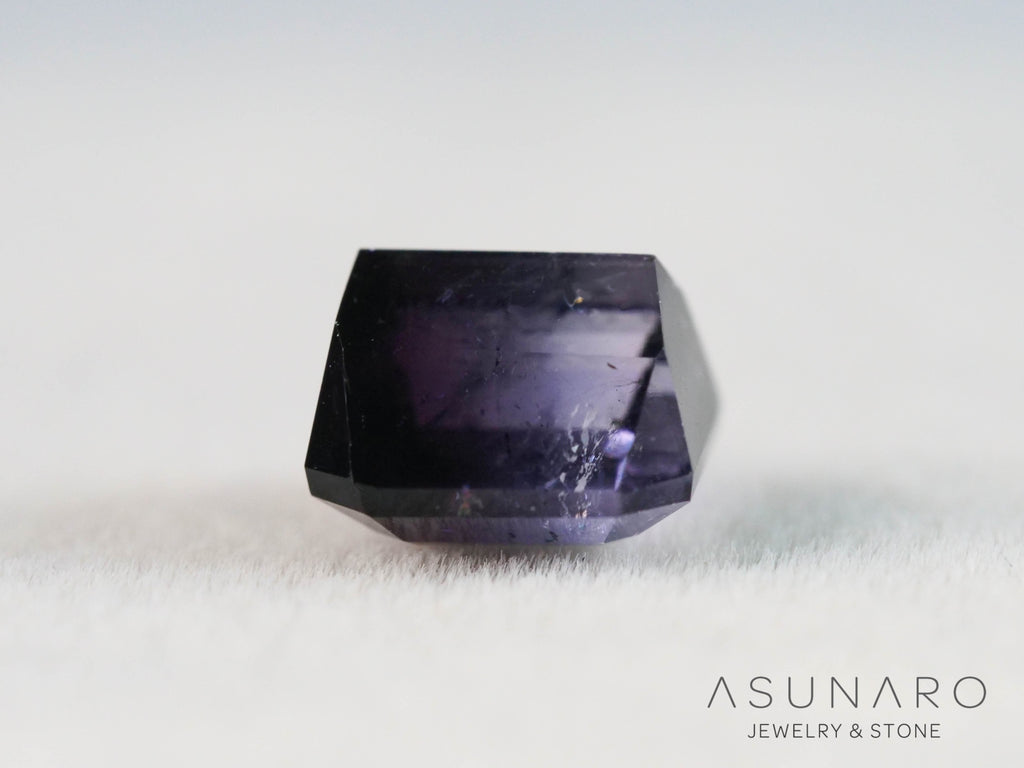パープルバイカラートルマリン　エメラルドカット　アフガニスタン産　1.02ct【251121-3019】