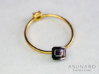 パープルバイカラートルマリン　エメラルドカット　アフガニスタン産　0.76ct【251121-3017】