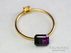 パープルバイカラートルマリン　エメラルドカット　アフガニスタン産　1.06ct【251121-3015】