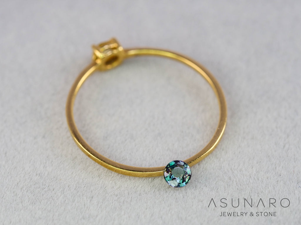 アレキサンドライト　ラウンドカット　 ブラジル産　0.11ct　ソ付【251114-3242】