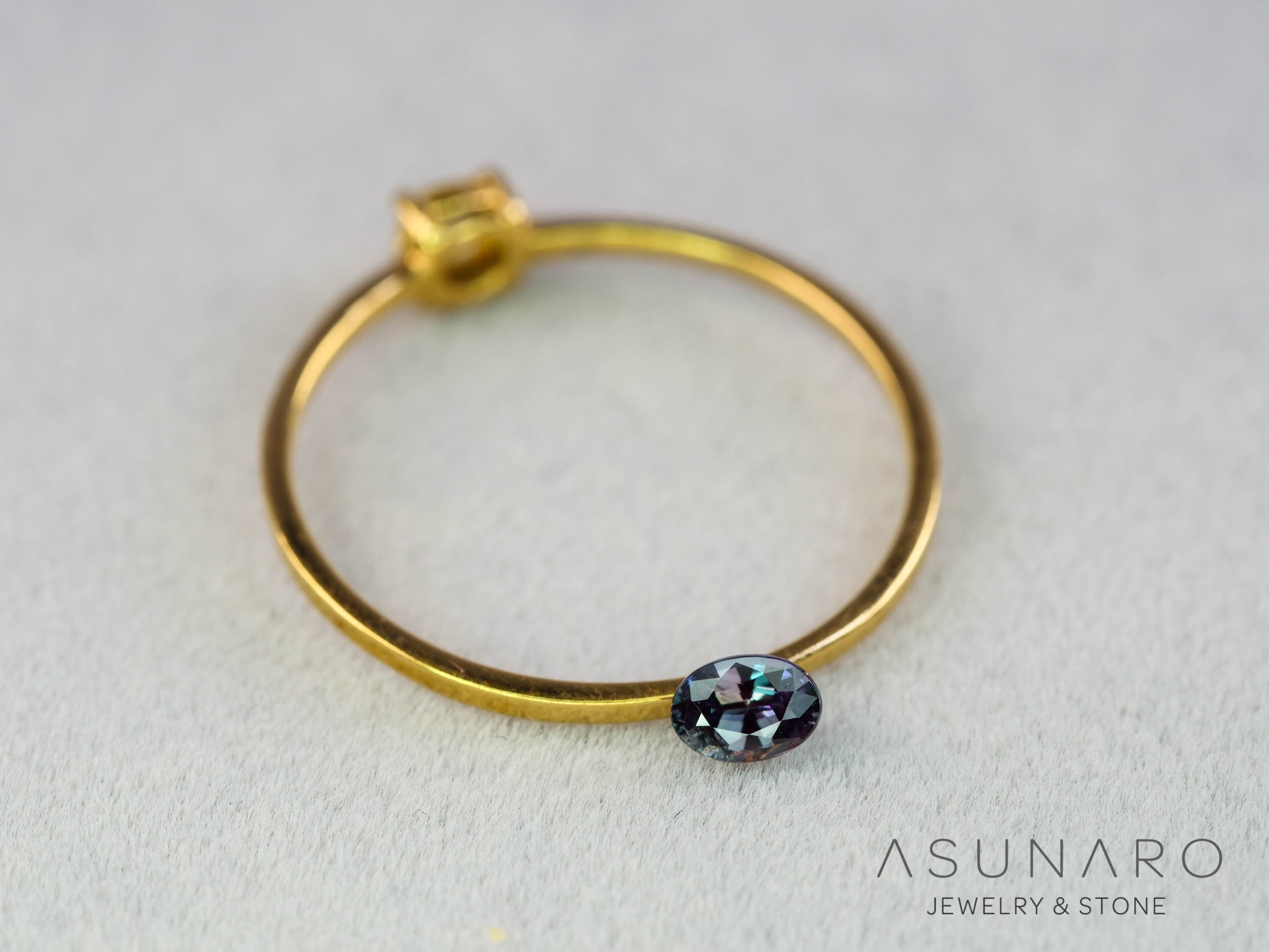 アレキサンドライト オーバルカット ブラジル産 0.15ct ソ付【251114