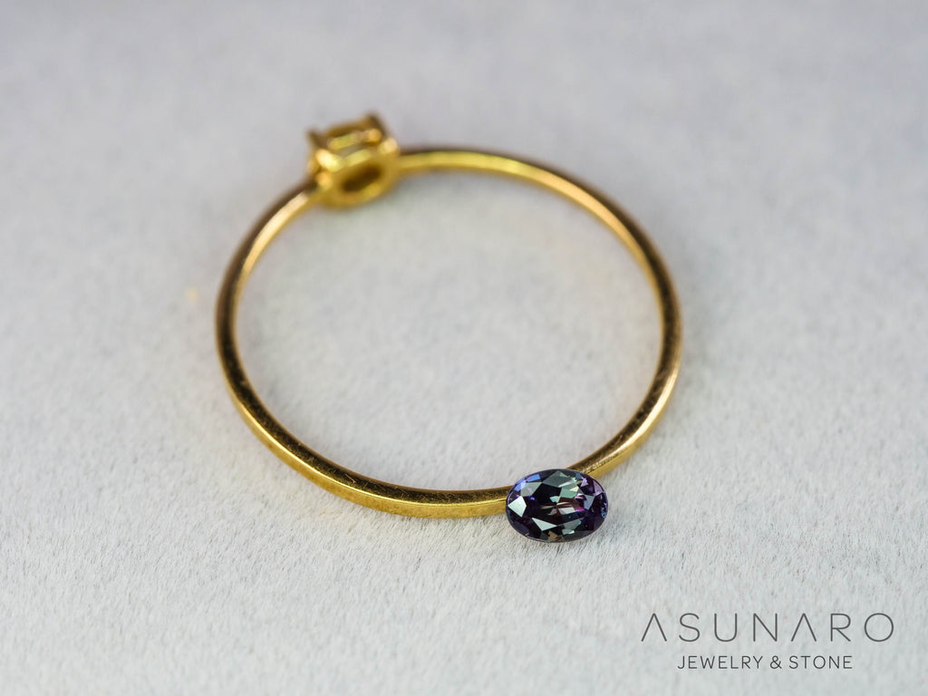 アレキサンドライト　オーバルカット　 ブラジル産　0.17ct　ソ付【251114-3247】