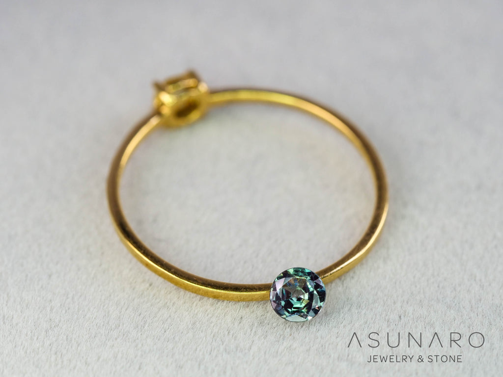 アレキサンドライト　ラウンドカット　 ブラジル産　0.16ct　ソ付【251114-3248】