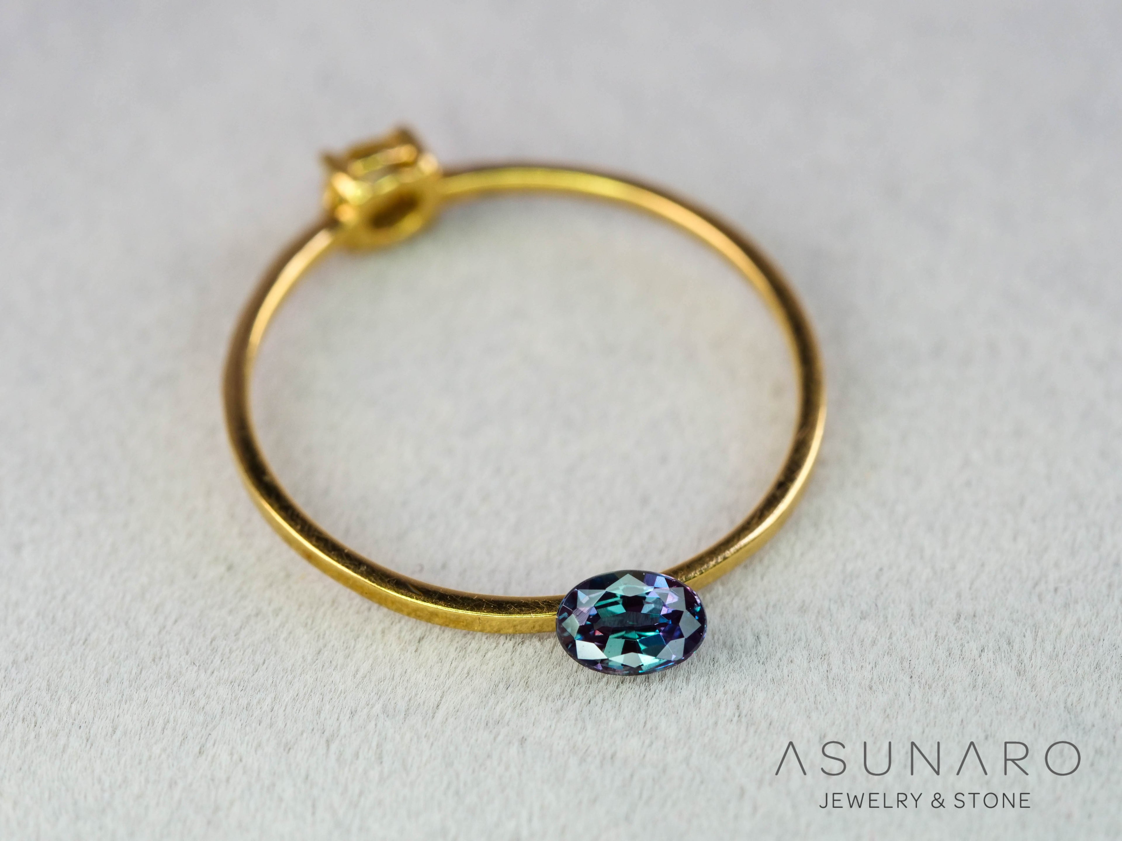 アレキサンドライト　オーバルカット　 ブラジル産　0.21ct　ソ付【251114-3249】