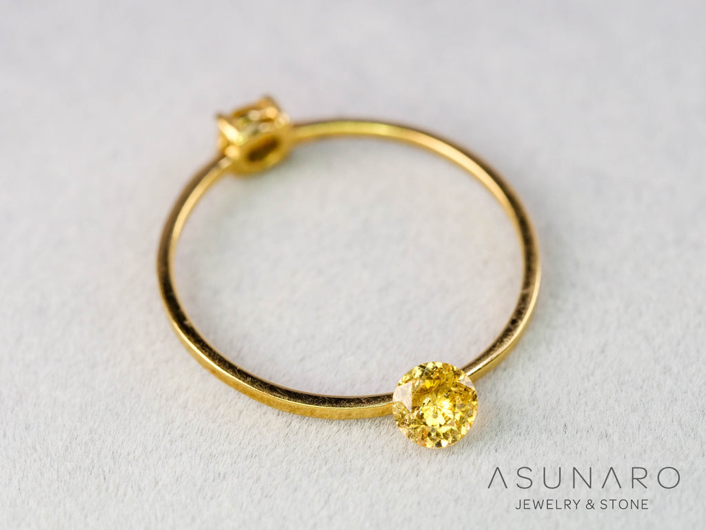 インペリアルトパーズ　ラウンドカット　0.24ct　ブラジル産　【251127-3048】