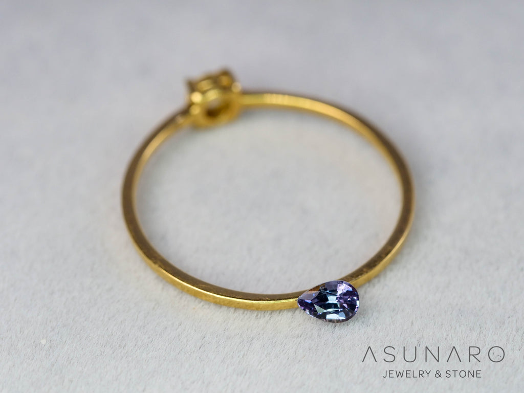 ベキリーブルーガーネット　ペアシェイプ　 マダガスカル産　0.15ct【260202-3154】