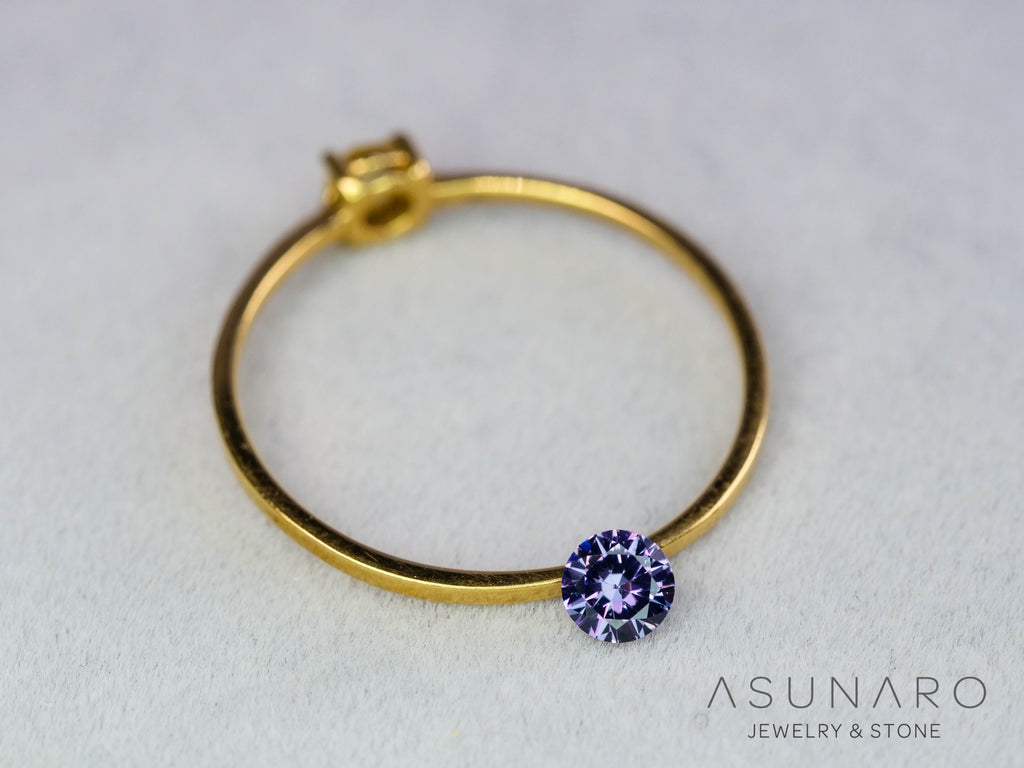 ベキリーブルーガーネット　ラウンドカット　 マダガスカル産　0.18ct【260202-3161】