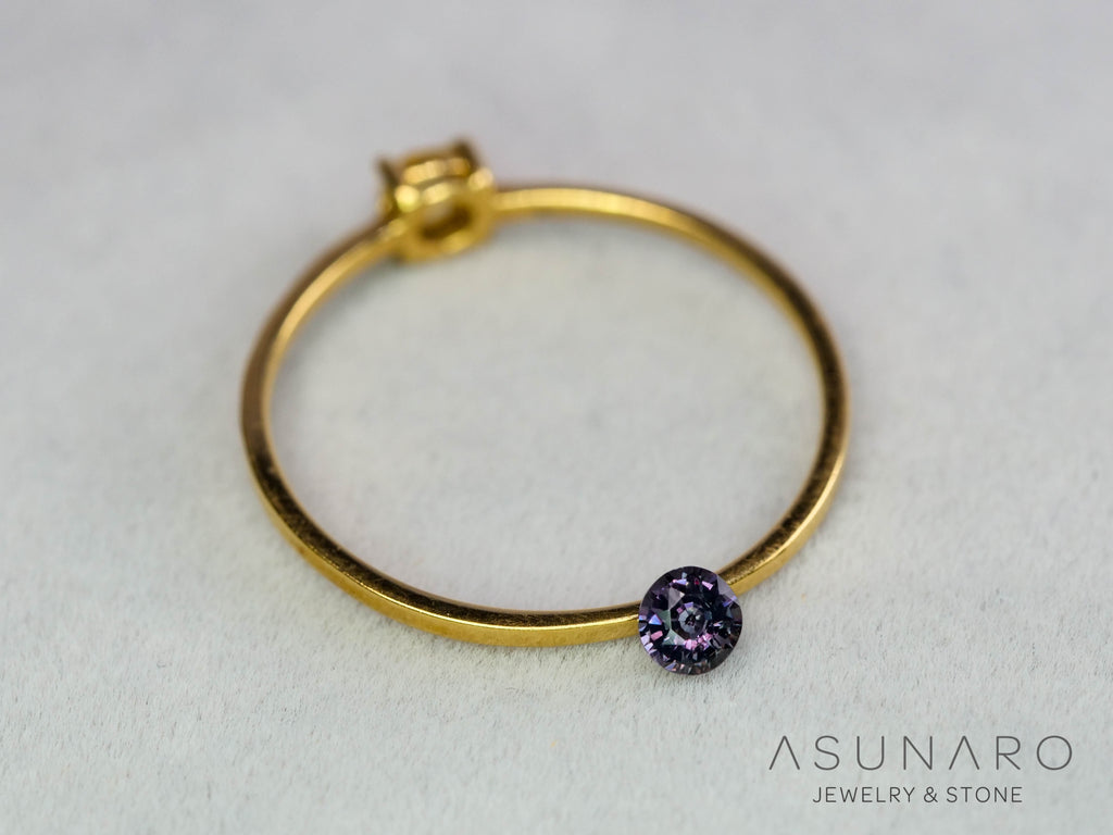 ベキリーブルーガーネット　ラウンドカット　 マダガスカル産　0.15ct【260202-3162】