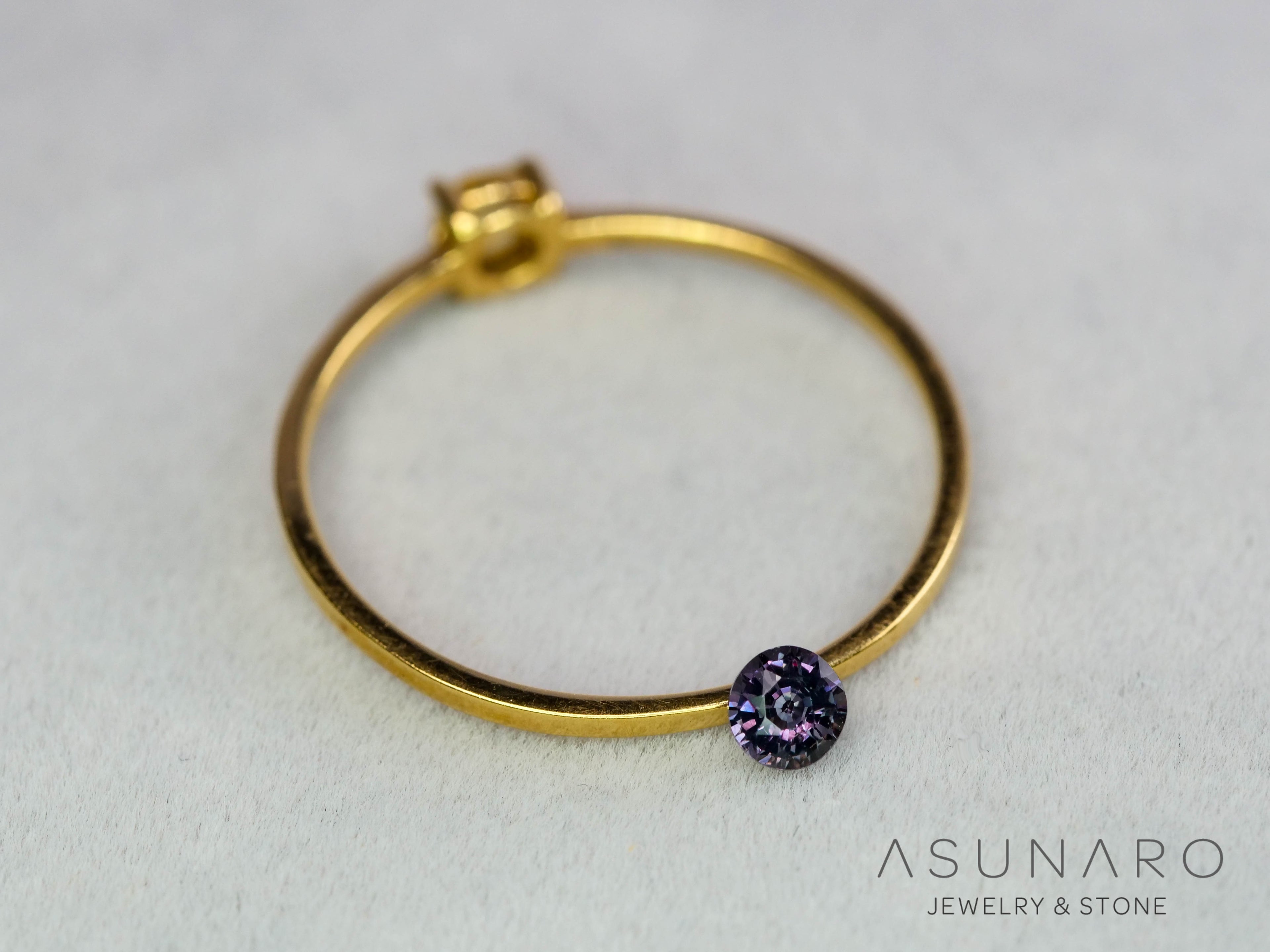 ベキリーブルーガーネット　ラウンドカット　 マダガスカル産　0.15ct【260202-3162】