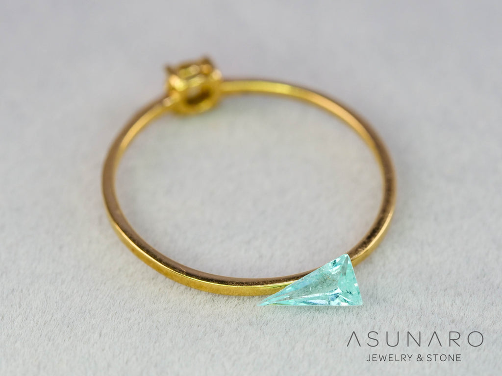 パライバトルマリン　トリリアントカット　モザンビーク産　0.13ct   【251203-3068】