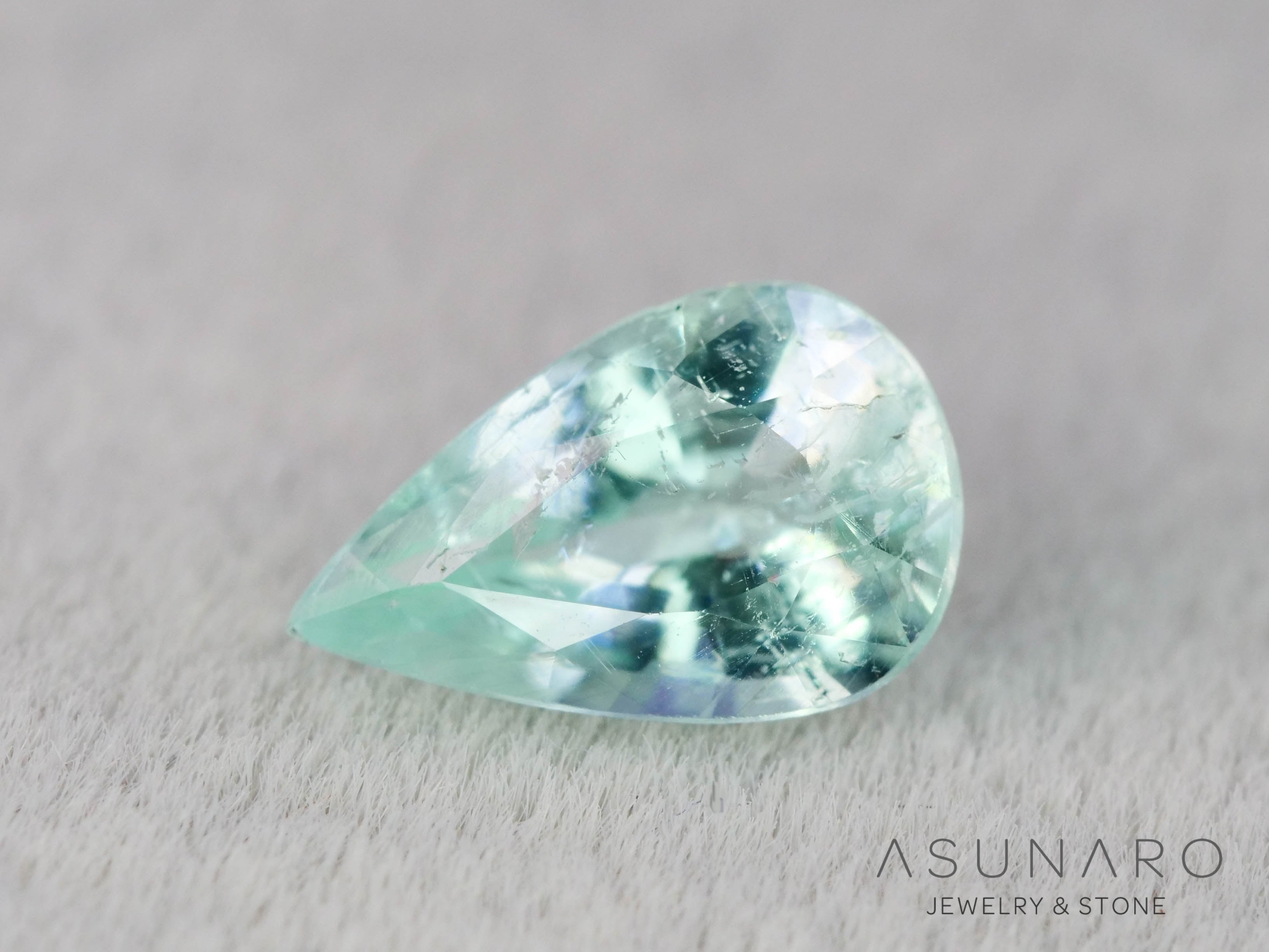 パライバトルマリン　ペアシェイプ　モザンビーク産　0.34ct   【251203-3072】