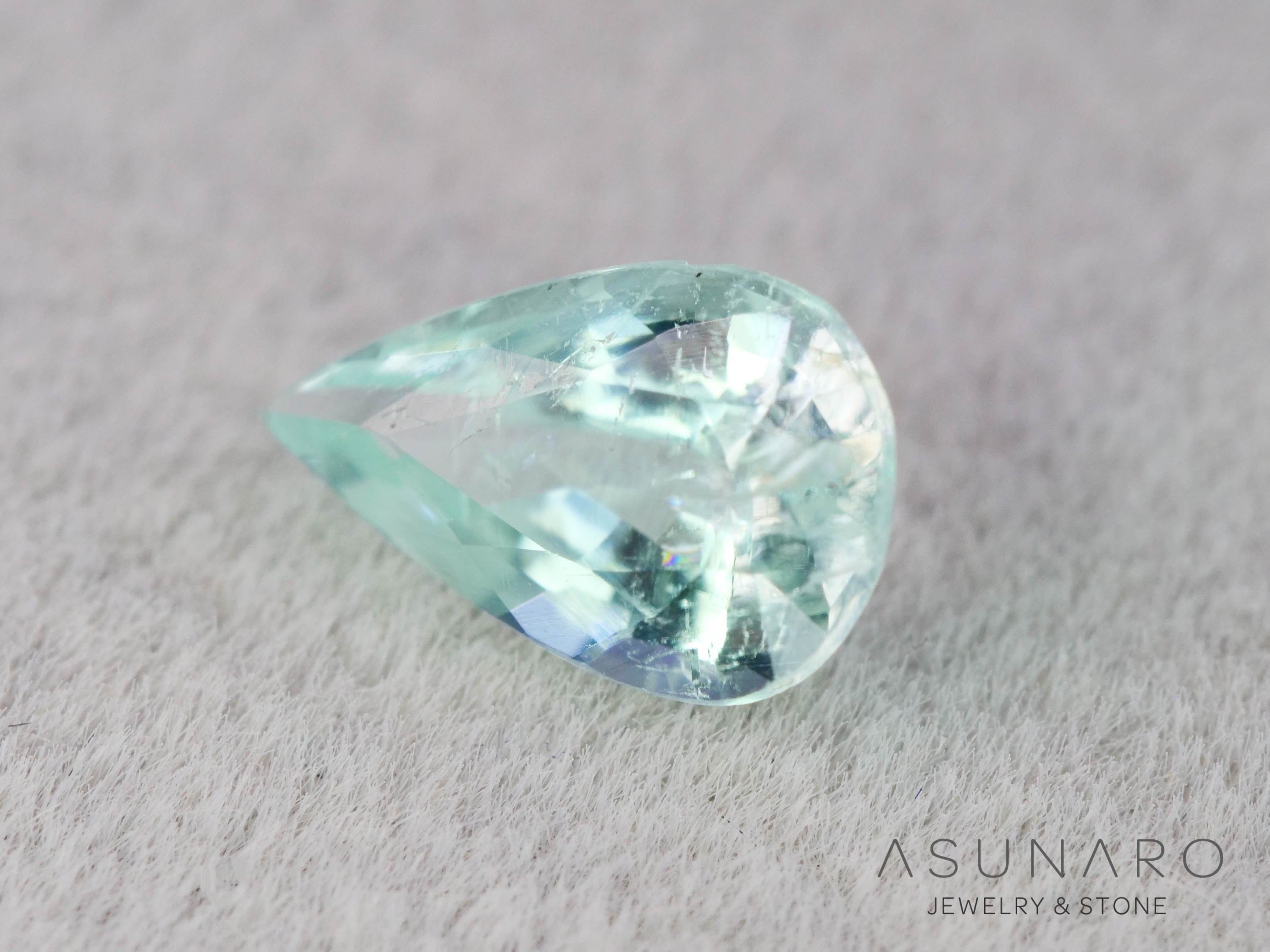 パライバトルマリン　ペアシェイプ　モザンビーク産　0.34ct   【251203-3072】