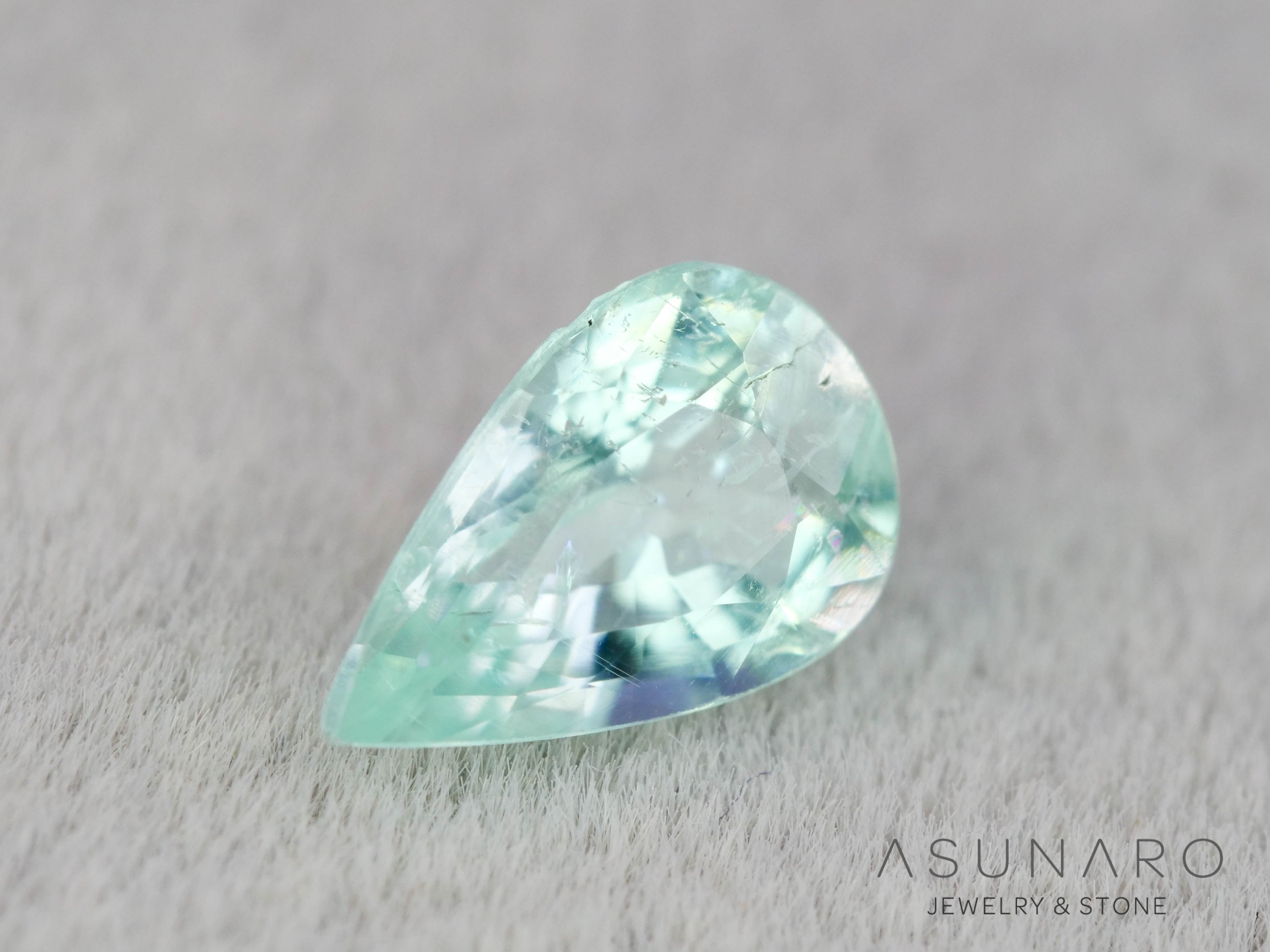 パライバトルマリン　ペアシェイプ　モザンビーク産　0.34ct   【251203-3072】