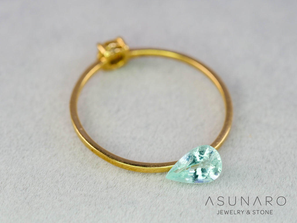 パライバトルマリン　ペアシェイプ　モザンビーク産　0.34ct   【251203-3072】