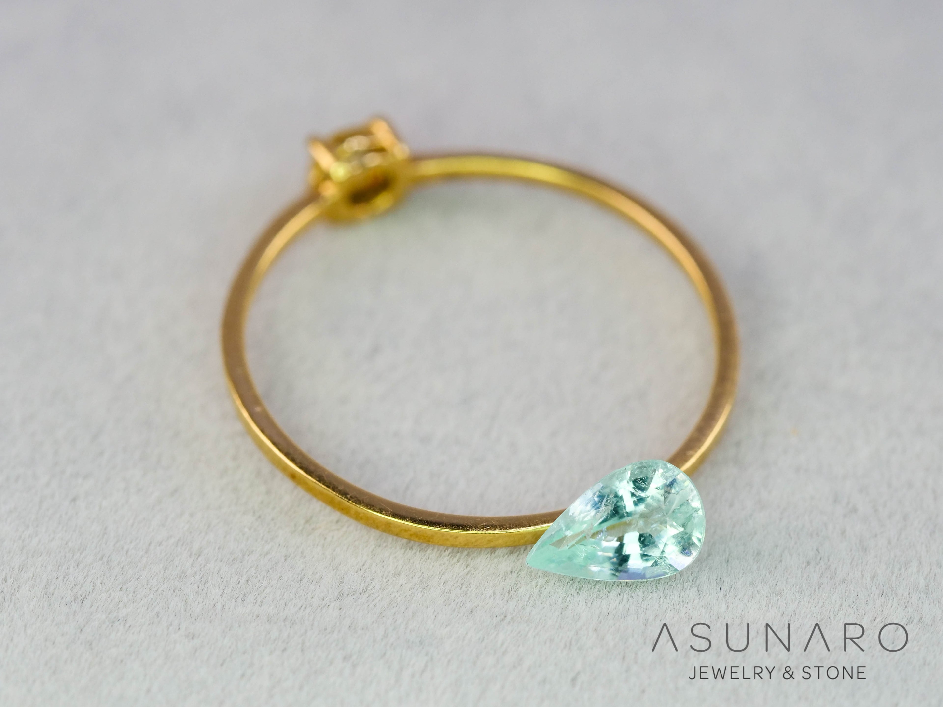 パライバトルマリン　ペアシェイプ　モザンビーク産　0.34ct   【251203-3072】