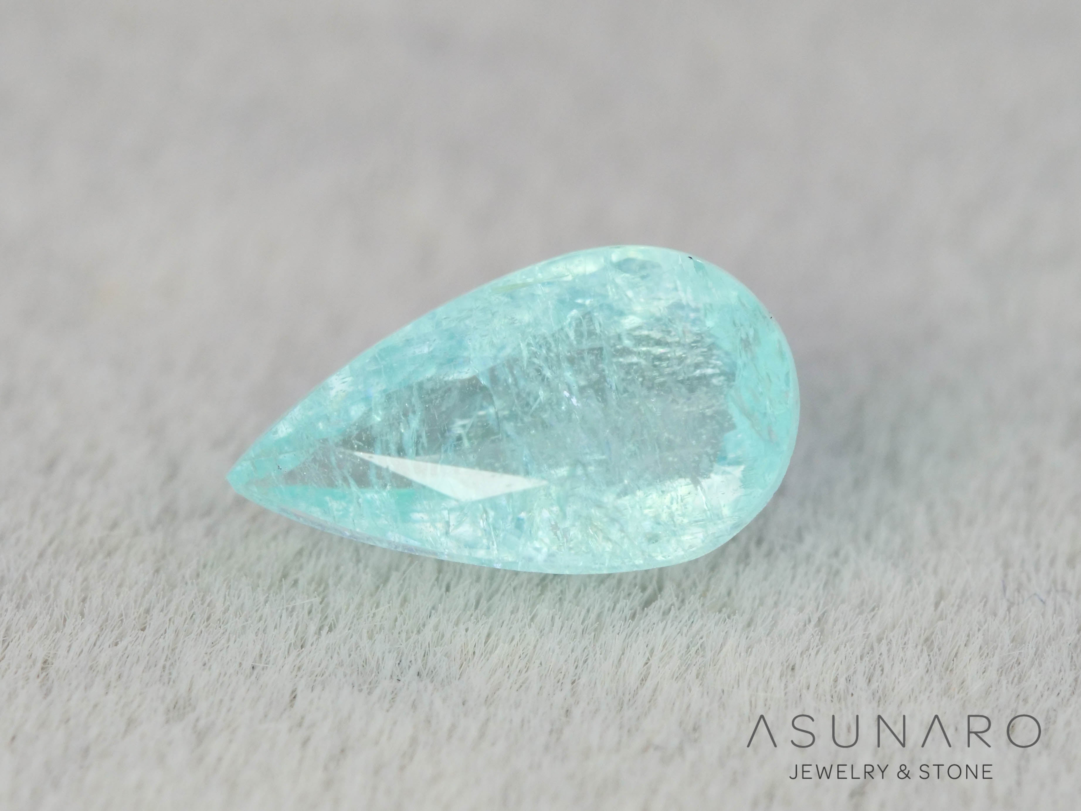 パライバトルマリン　ペアシェイプ　モザンビーク産　0.36ct   【251203-3073】