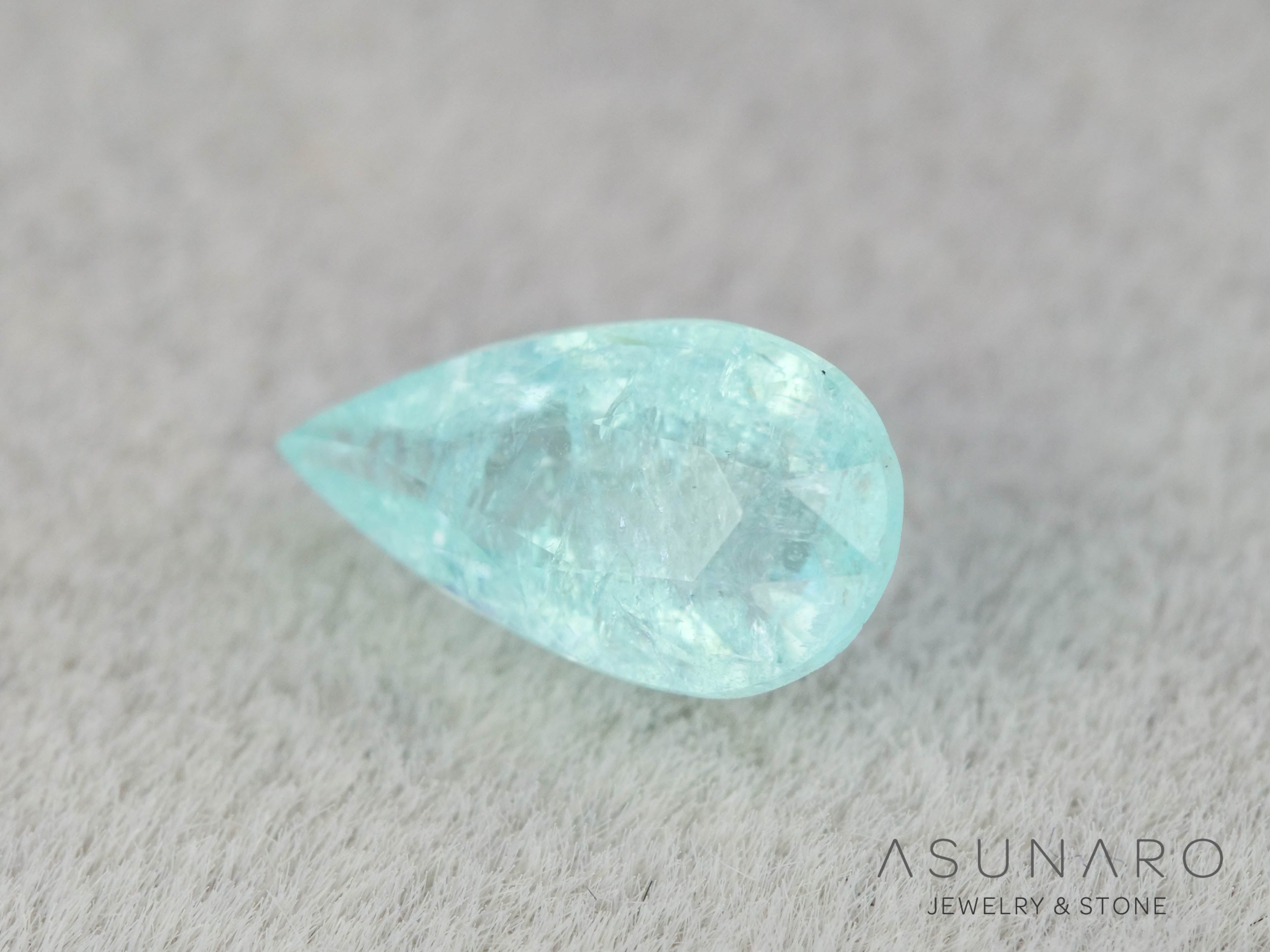 パライバトルマリン　ペアシェイプ　モザンビーク産　0.36ct   【251203-3073】