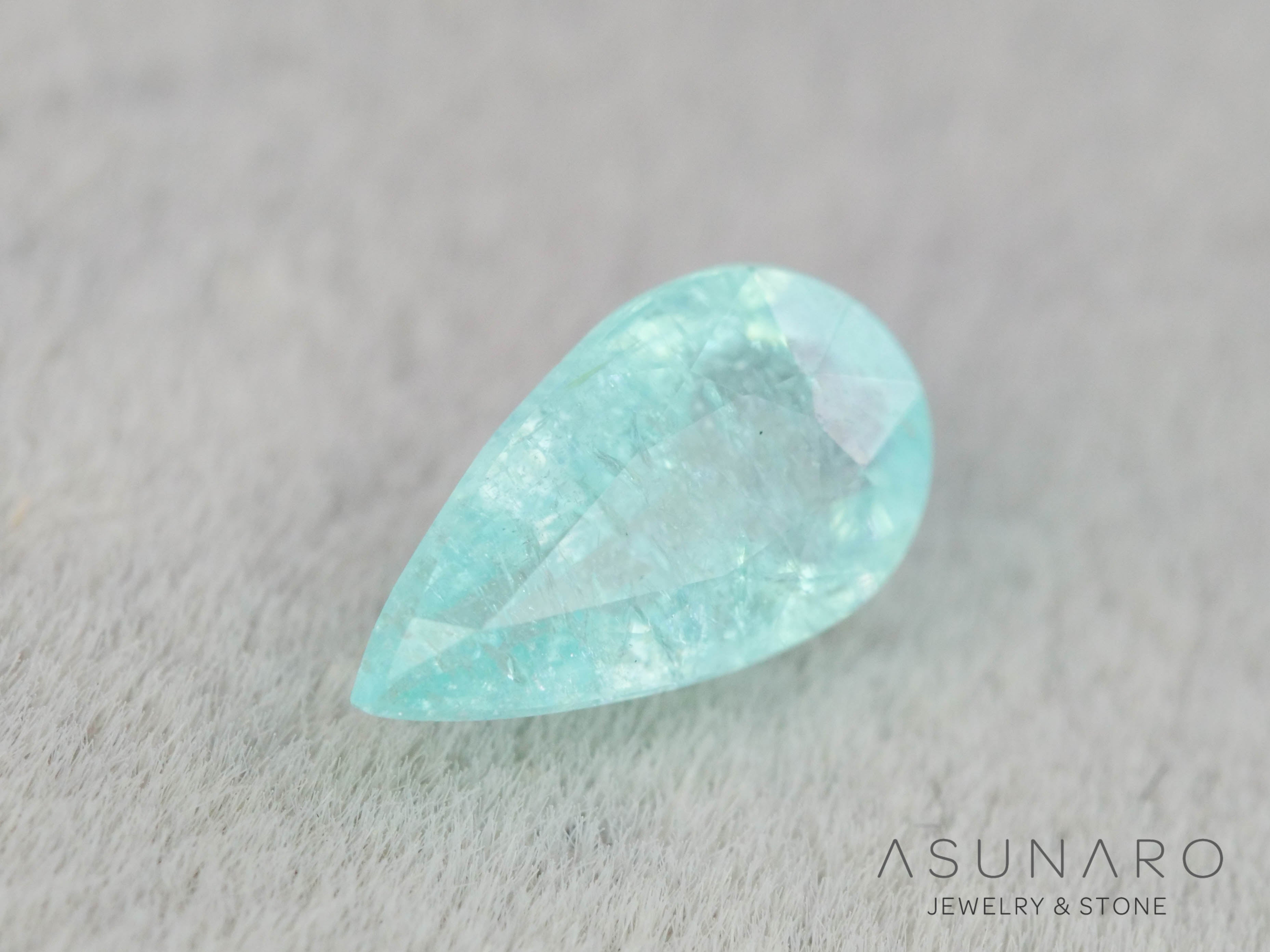 パライバトルマリン　ペアシェイプ　モザンビーク産　0.36ct   【251203-3073】