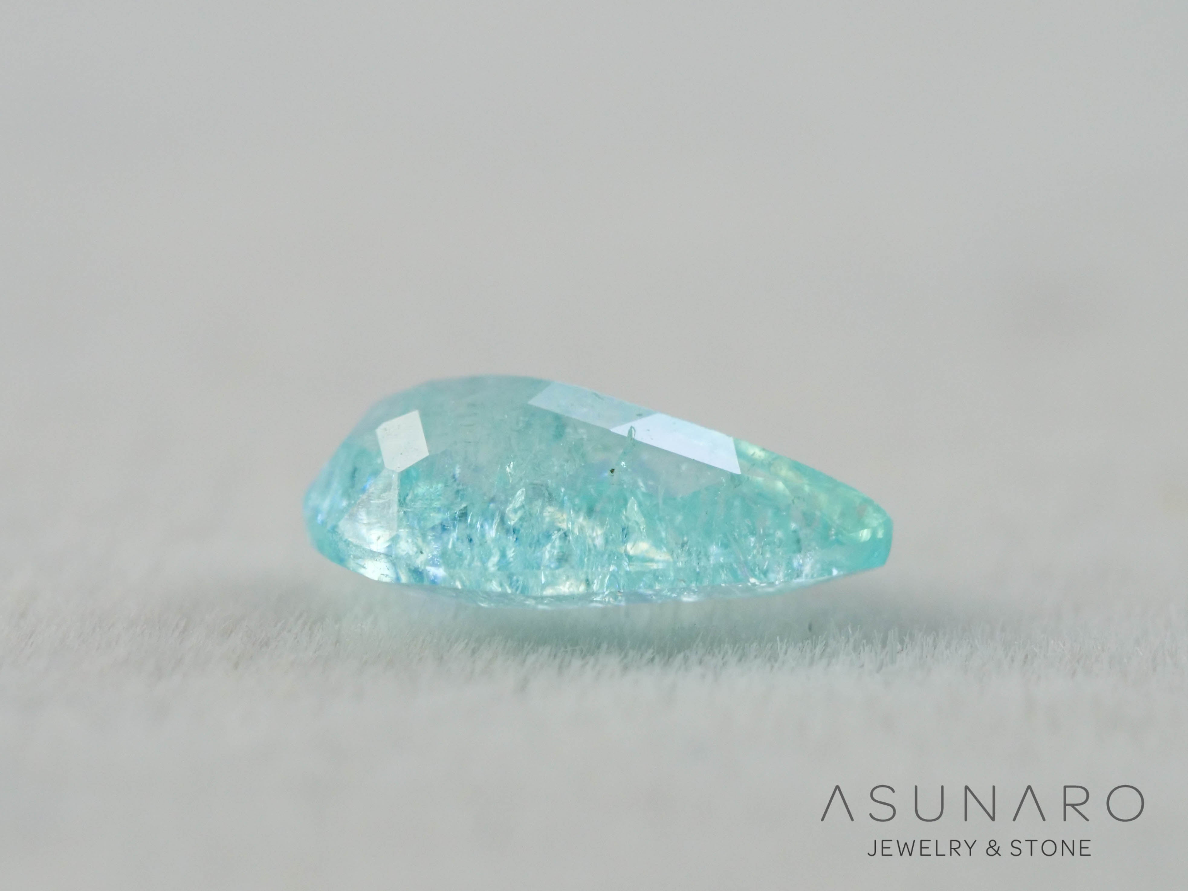 パライバトルマリン ペアシェイプ モザンビーク産 0.36ct 【251203