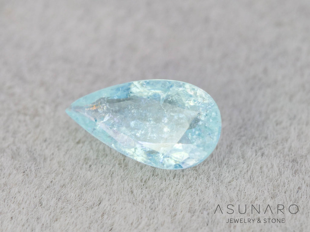 パライバトルマリン　ペアシェイプ　モザンビーク産　0.22ct   【251203-3074】