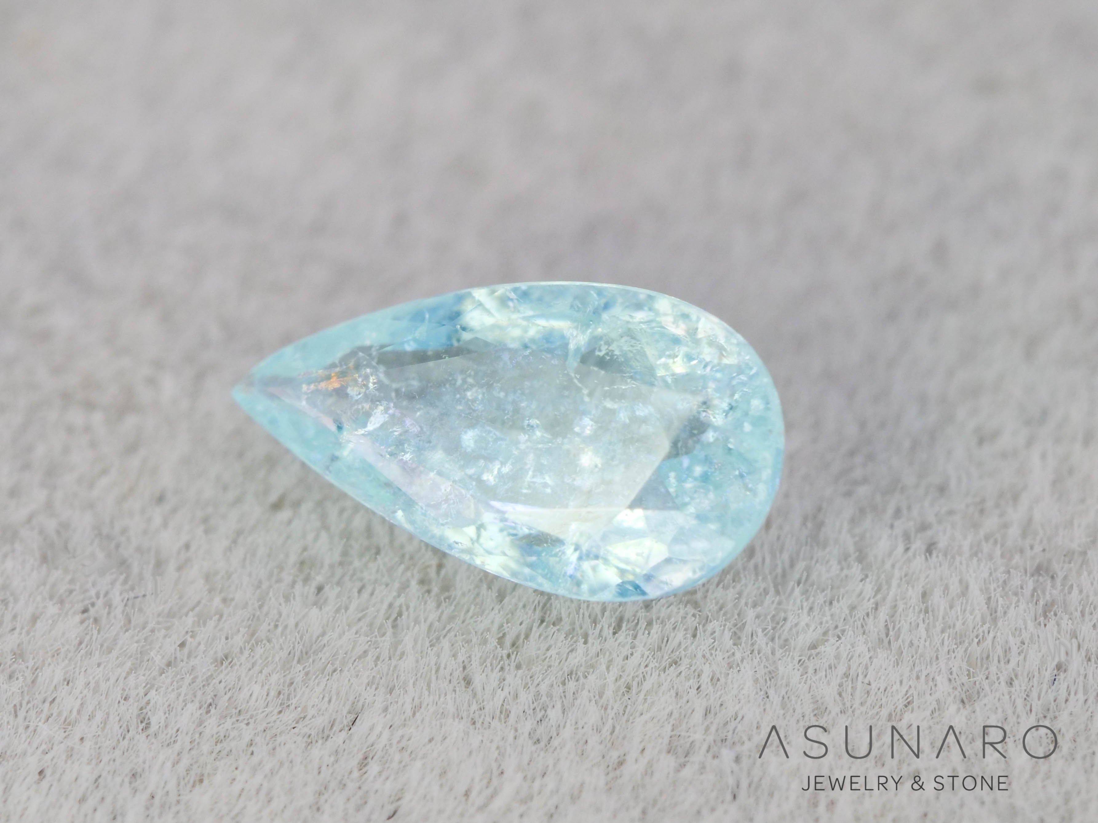 パライバトルマリン　ペアシェイプ　モザンビーク産　0.22ct   【251203-3074】