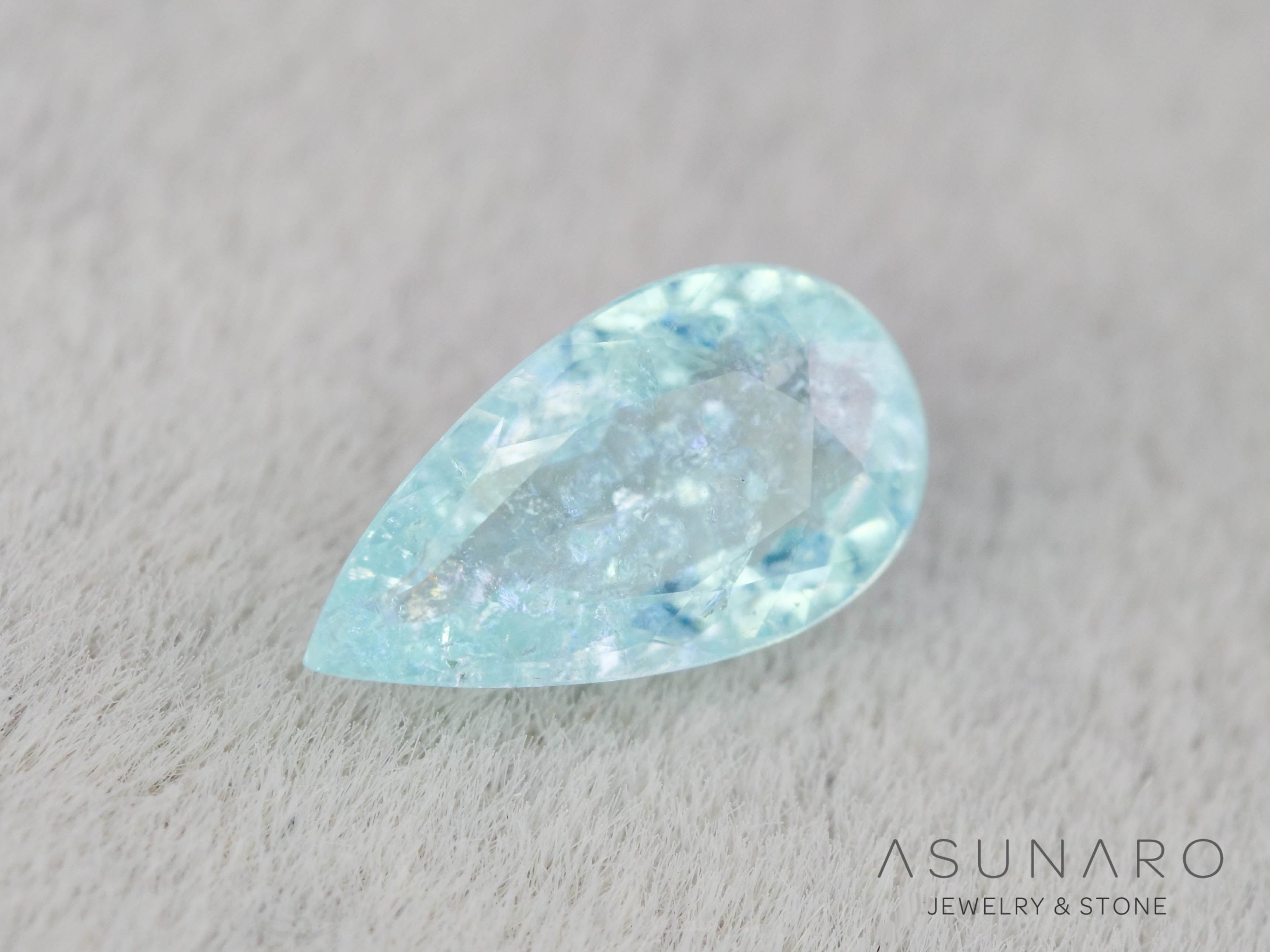 パライバトルマリン　ペアシェイプ　モザンビーク産　0.22ct   【251203-3074】