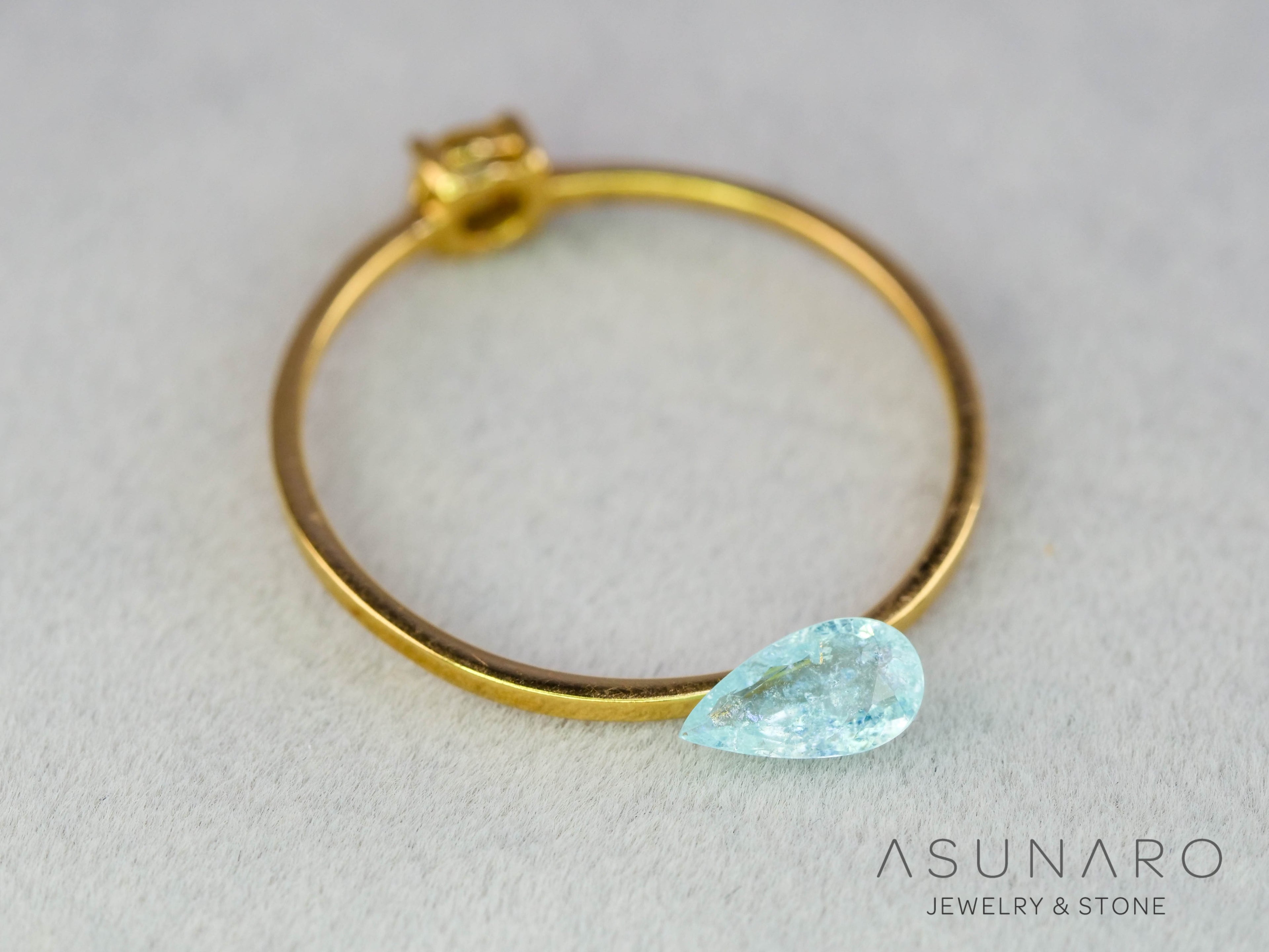 パライバトルマリン　ペアシェイプ　モザンビーク産　0.22ct   【251203-3074】