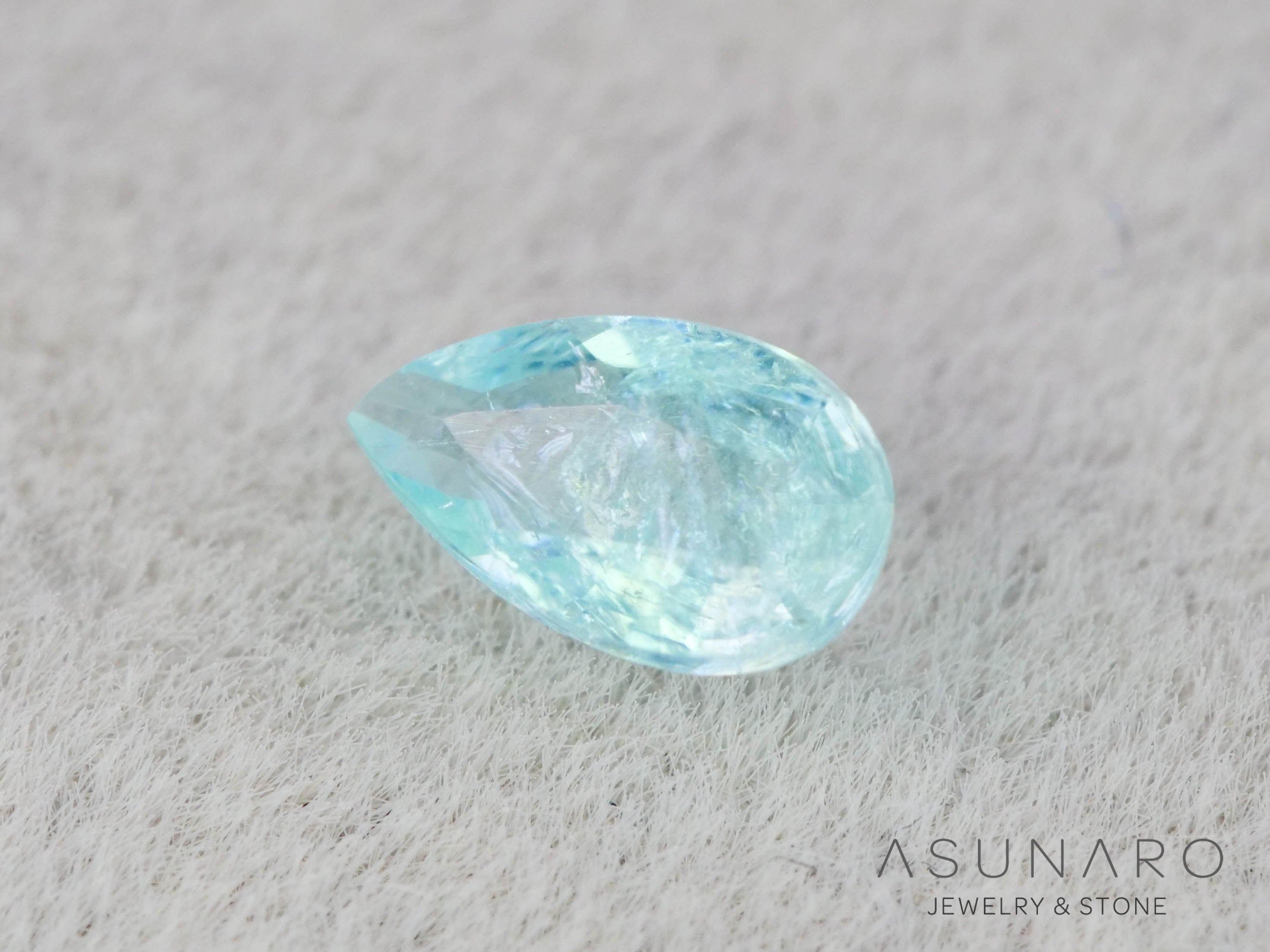 パライバトルマリン ペアシェイプ モザンビーク産 0.12ct 【251203