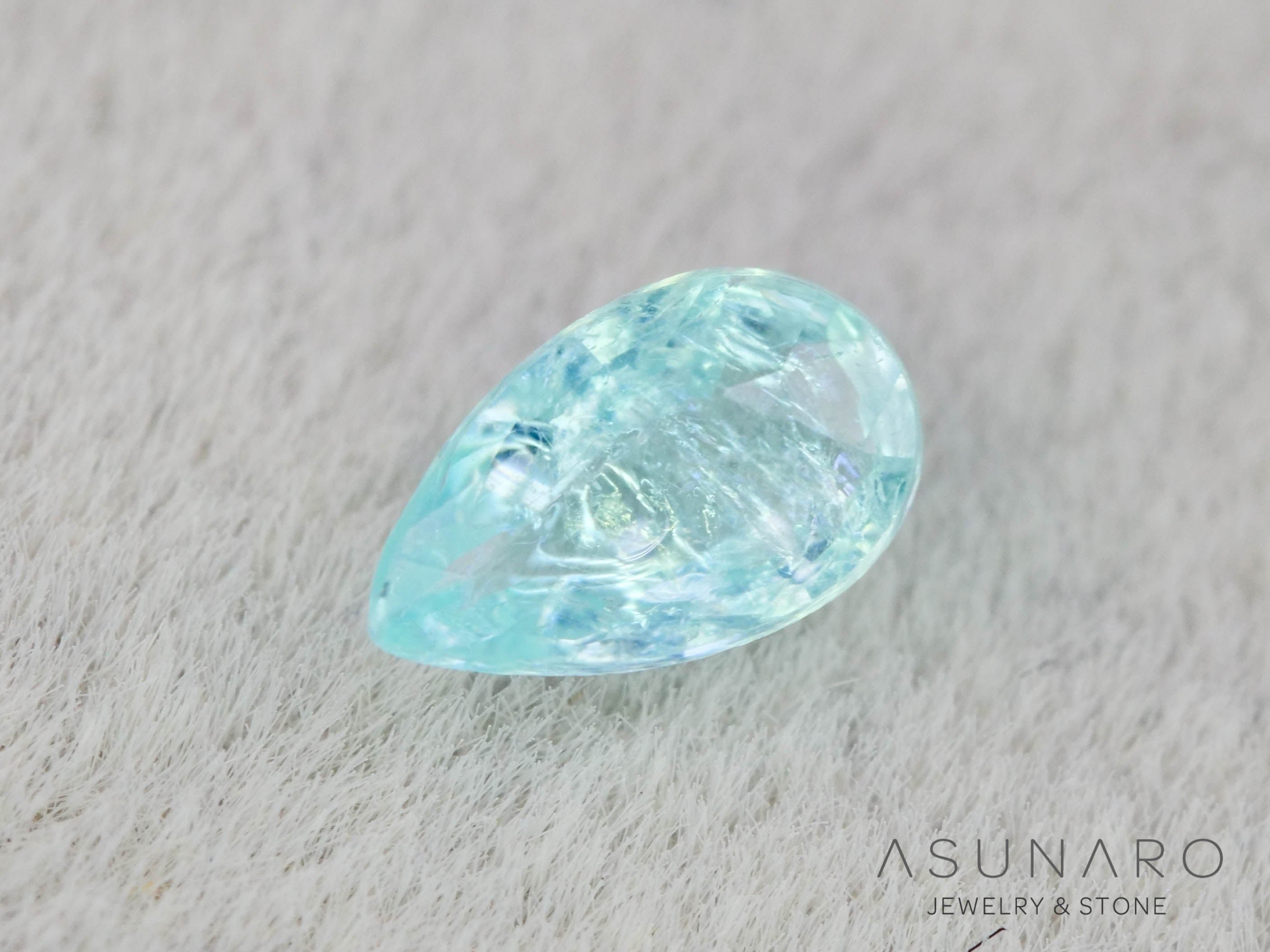 パライバトルマリン　ペアシェイプ　モザンビーク産　0.12ct   【251203-3075】