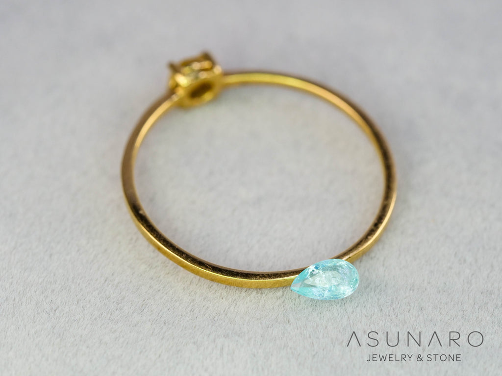 パライバトルマリン　ペアシェイプ　モザンビーク産　0.12ct   【251203-3075】