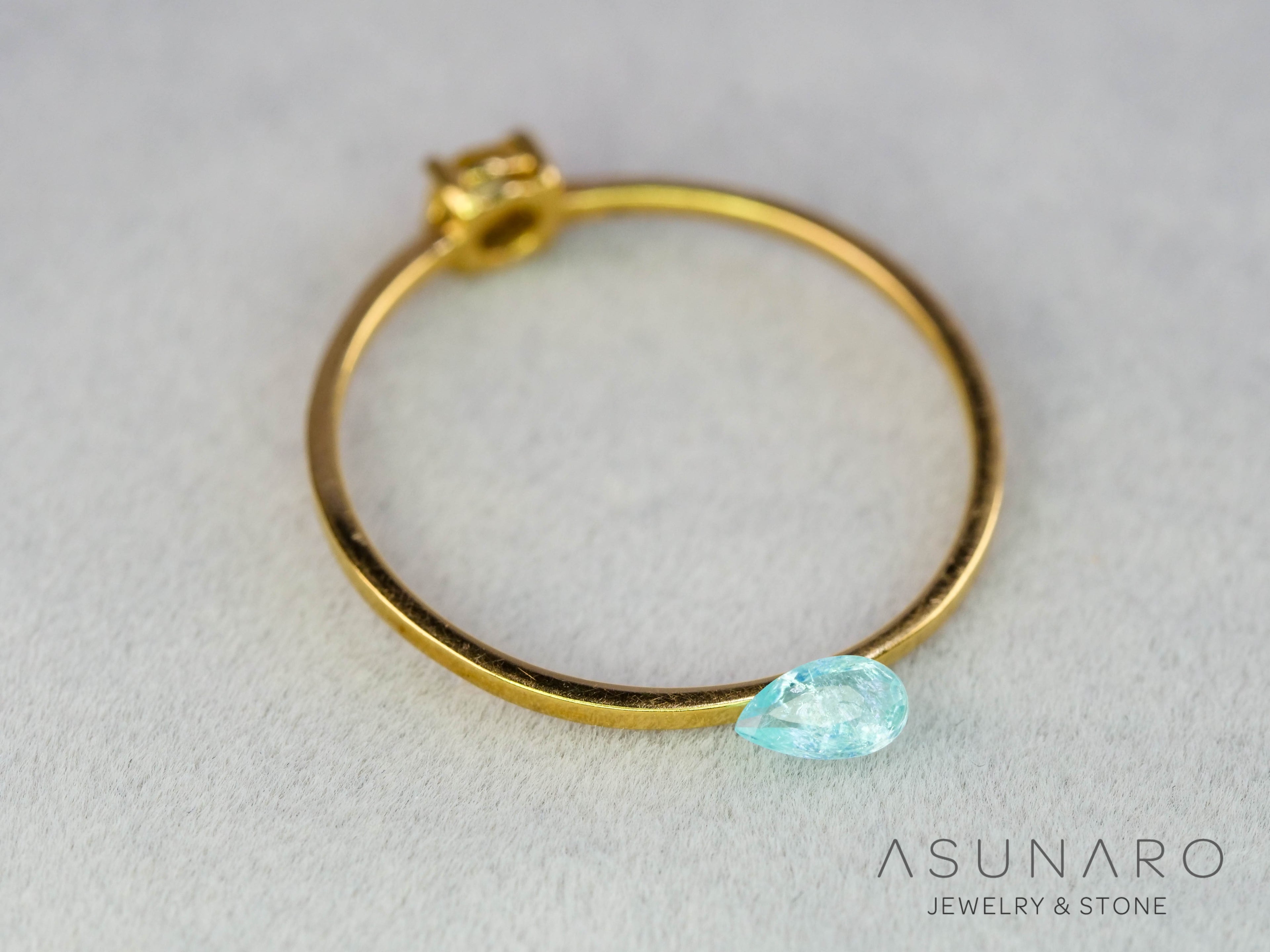 パライバトルマリン　ペアシェイプ　モザンビーク産　0.12ct   【251203-3075】