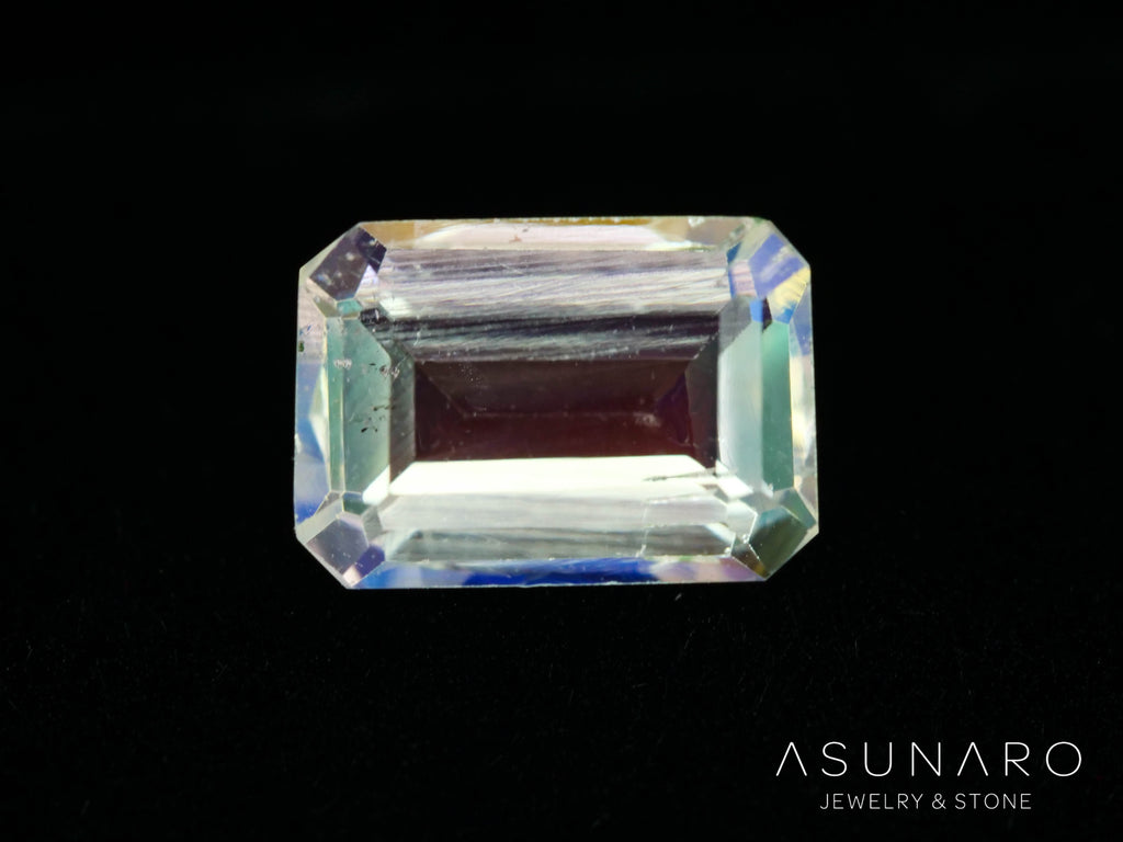 アンデシンラブラドライト　エメラルドカット　マダガスカル産　0.99ct【260226-3171】
