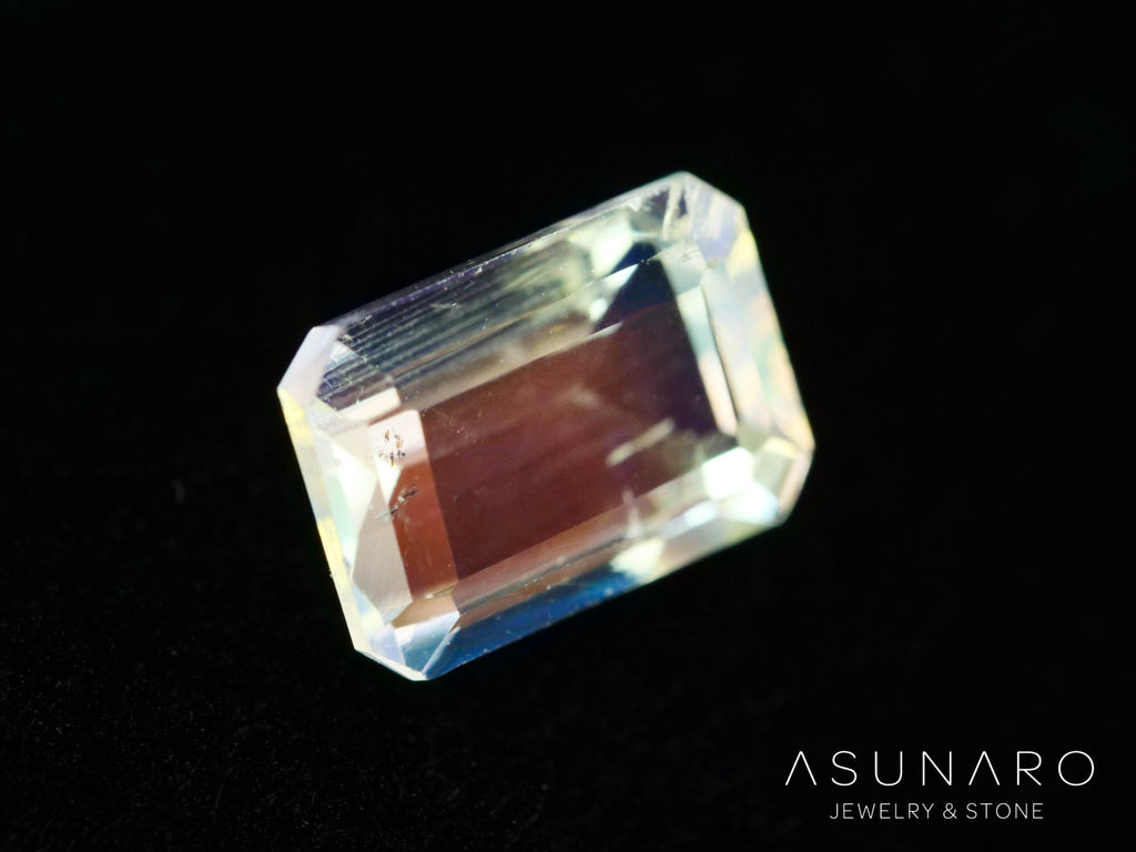 アンデシンラブラドライト　エメラルドカット　マダガスカル産　0.99ct【260226-3171】