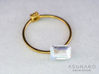 アンデシンラブラドライト　エメラルドカット　マダガスカル産　0.99ct【260226-3171】