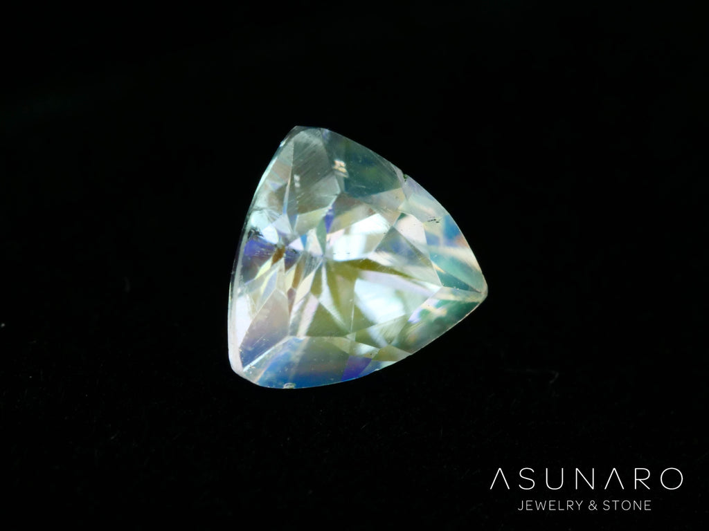 アンデシンラブラドライト　トリリアントカット　マダガスカル産　0.45ct【260226-3172】