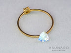 アンデシンラブラドライト　トリリアントカット　マダガスカル産　0.45ct【260226-3172】