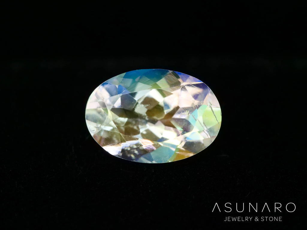 アンデシンラブラドライト　オーバルカット　マダガスカル産　0.61ct【260226-3173】