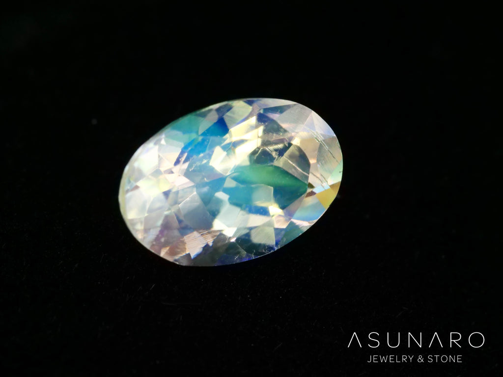 アンデシンラブラドライト　オーバルカット　マダガスカル産　0.61ct【260226-3173】