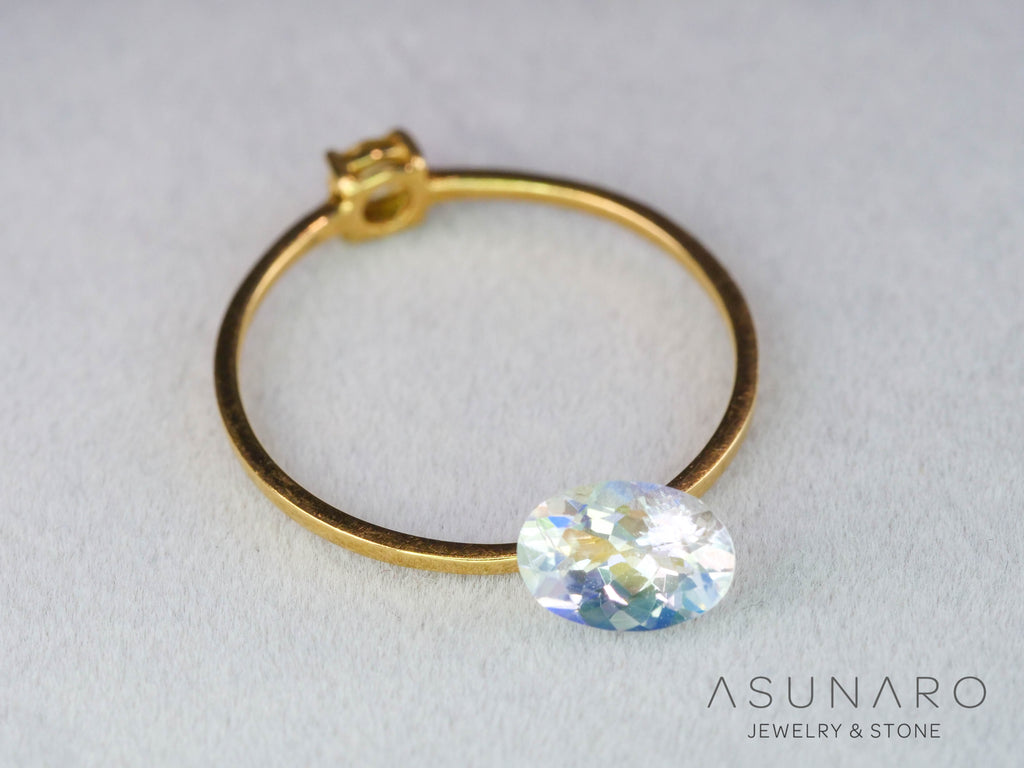 アンデシンラブラドライト　オーバルカット　マダガスカル産　0.61ct【260226-3173】