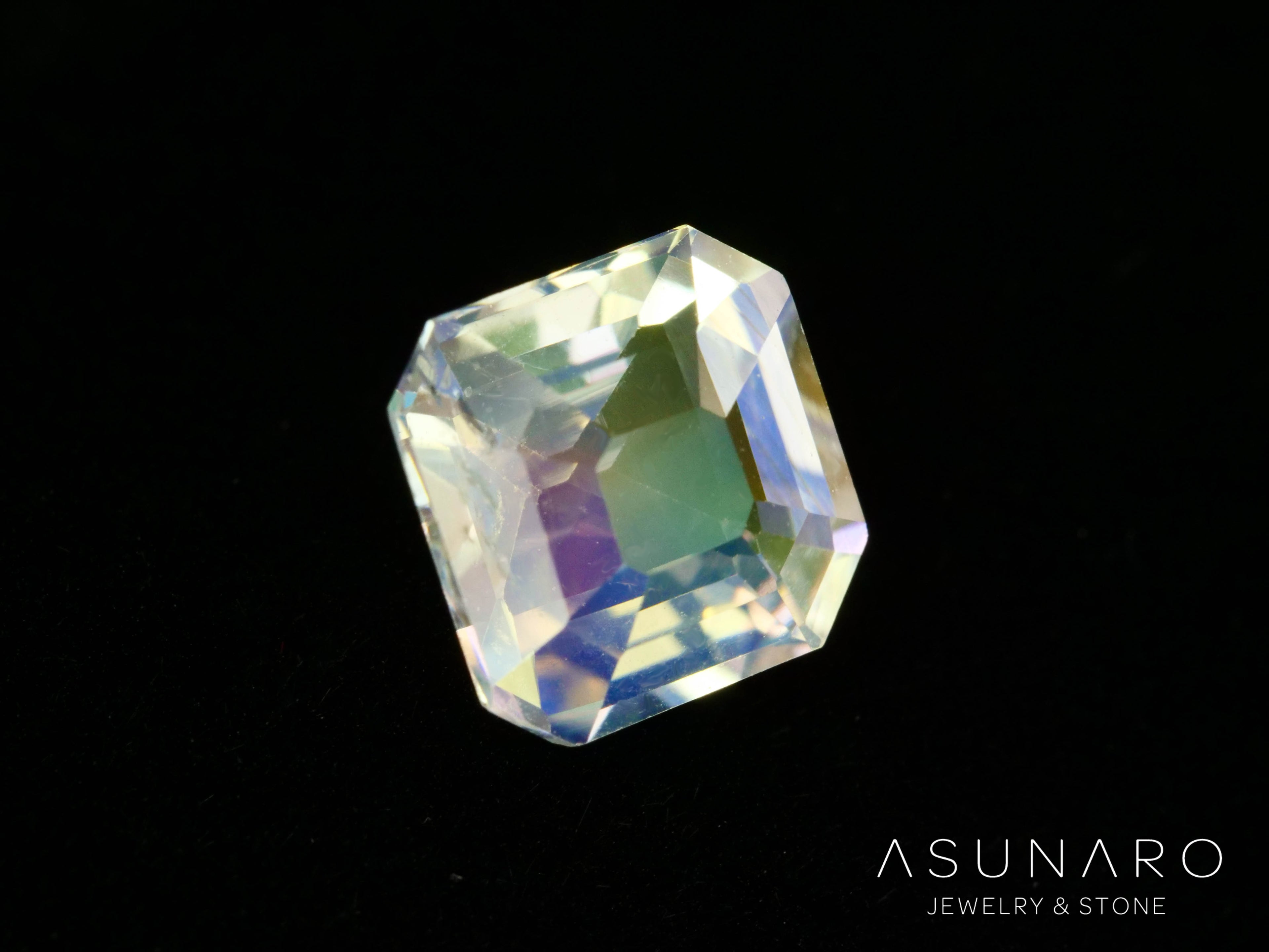 アンデシンラブラドライト　アッシャーカット　マダガスカル産　0.85ct【260226-3174】